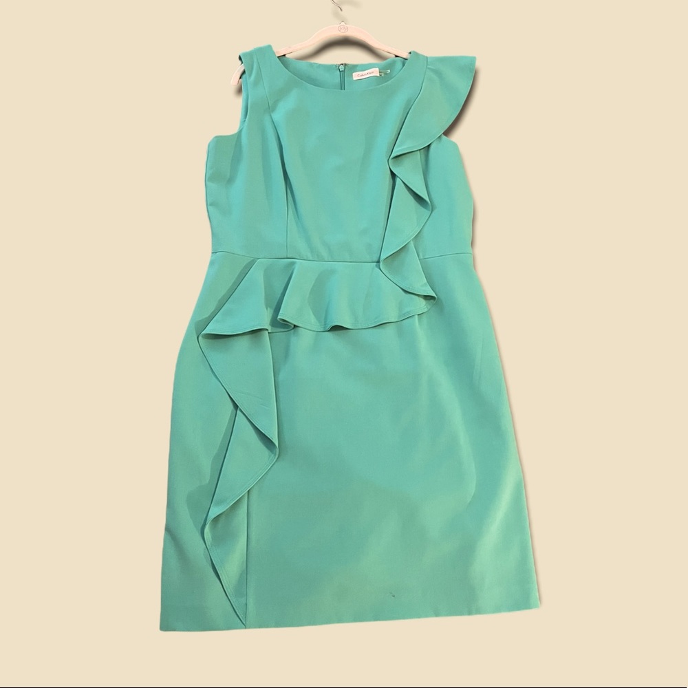 Calvin Klein light green dress
